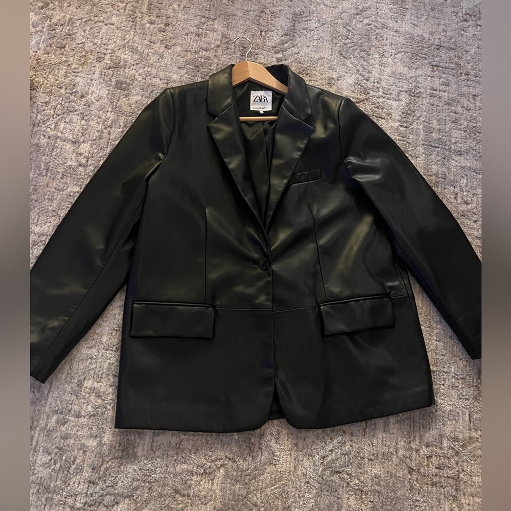 Zara leather jacket